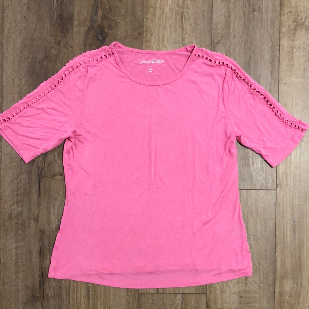 CATHERINE MALANDRINO Pink Women's Top